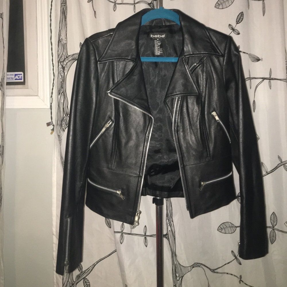 Brand new Bebe Genuine Leather moto jacket